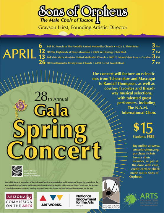 Poster for 2019 Spring Concerts